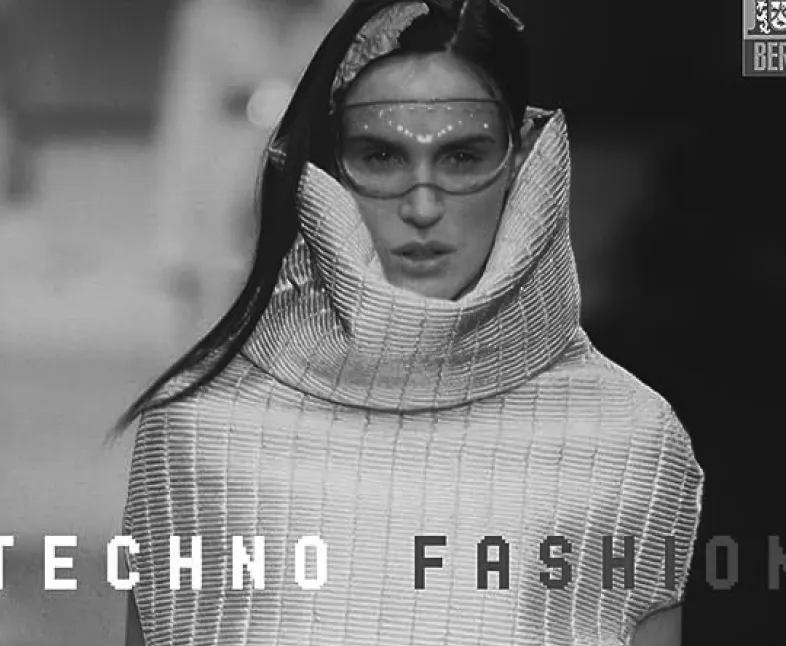 woman in ear-to-ear white roll-on glue with black hair